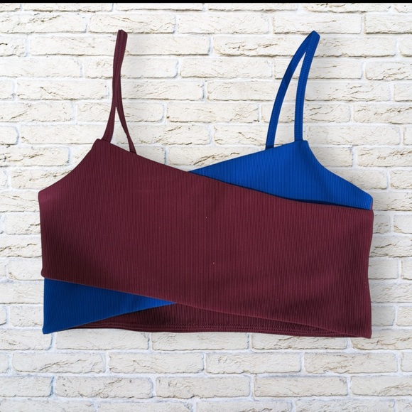 WILO THE LABEL Contrasting Color Band Seamless Sports Bra Size XS - Picture 1 of 4